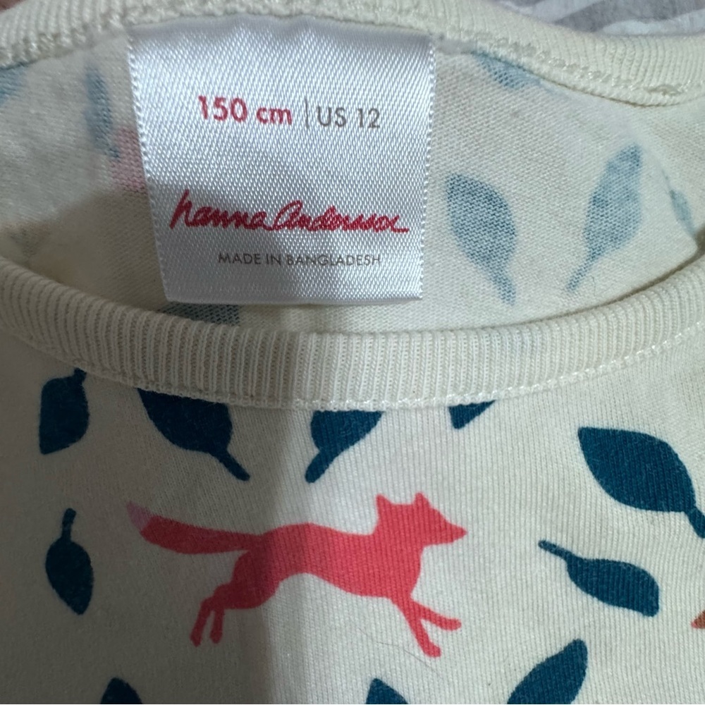 Hanna Andersson Fox and Leaf Print Dress - Picture 6 of 7
